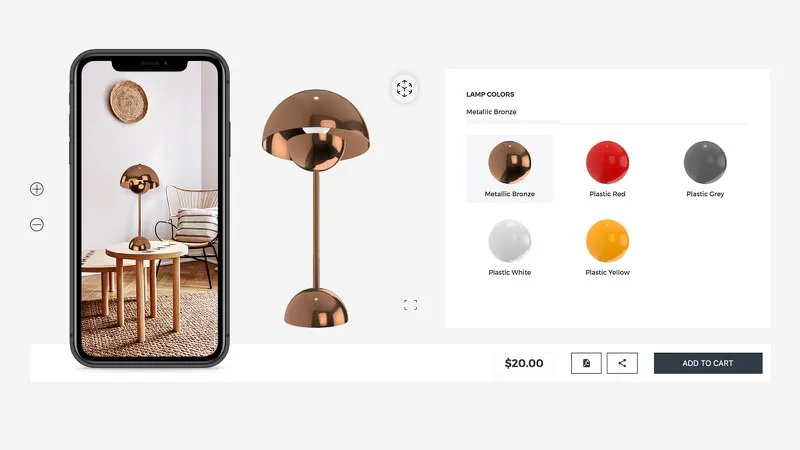 AR home decor ecommerce shopify app