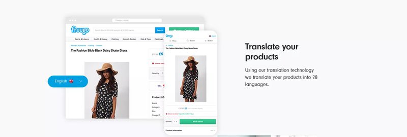 fruugo translate into 28 languages ecommerce marketplace