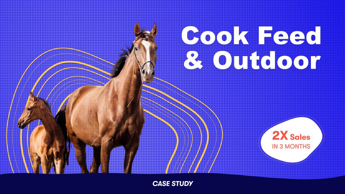 Cook Feed & Outdoor 2X in Sales - Case Study main image