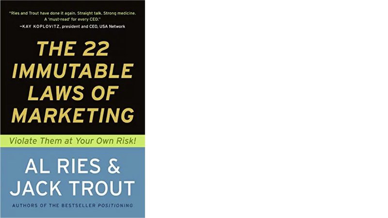 the 22 immutable laws of marketing book cover top marketing books