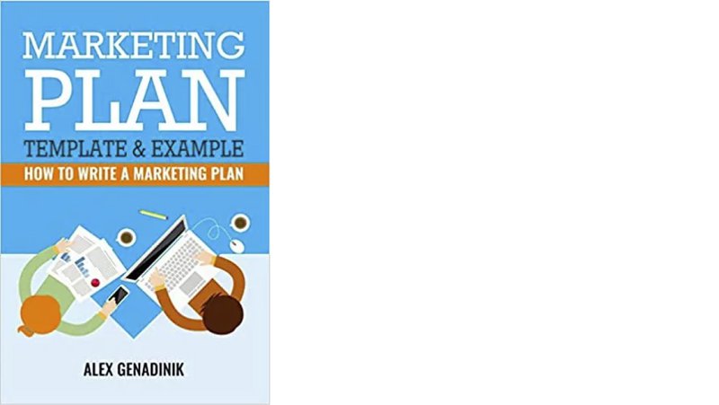 marketing plan template & example book cover