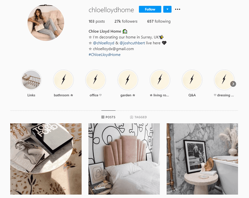 chloe-lloyd-home-decor-micro-influencer-account
