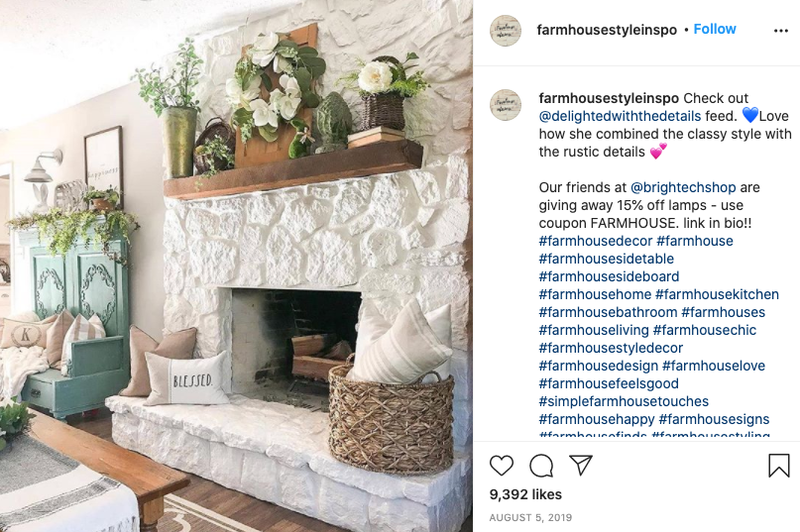 farmhouse style inspo instagram affiliate marketing for ecommerce