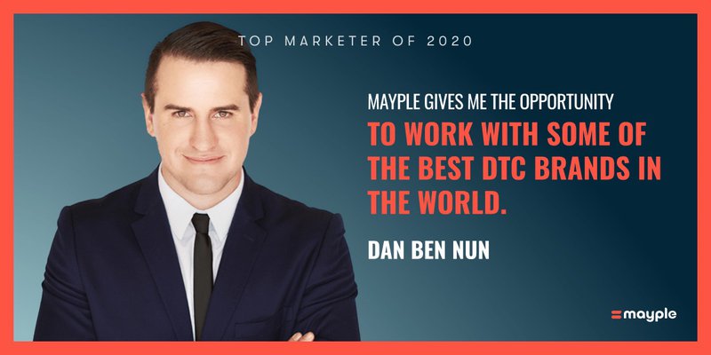 Dan Ben Nun mayple top marketer 2020