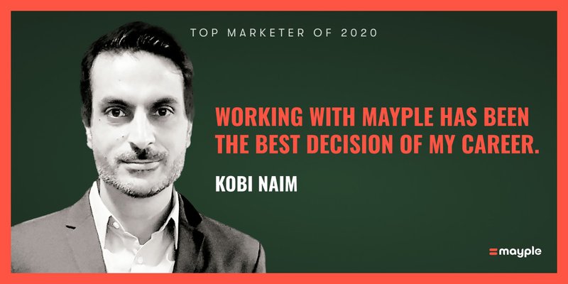 kobi naim mayple top marketer 2020