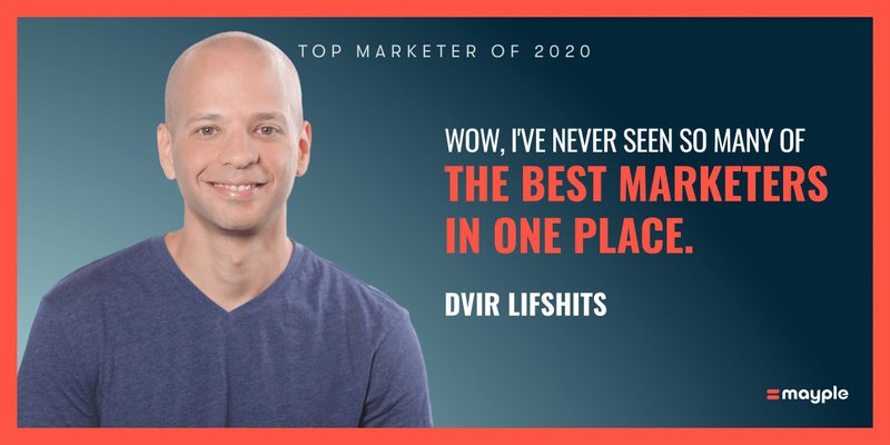 dvir lifshits mayple top marketer 2020