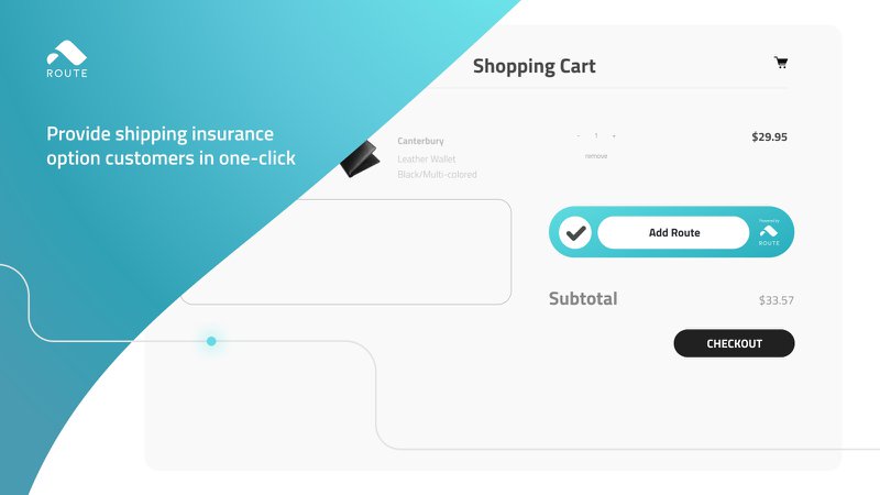 route shipping insurance checkout page ecommerce