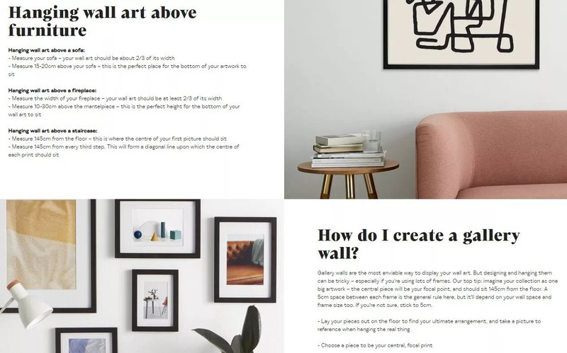 ecommerce MADE home decor brand blog post example image 