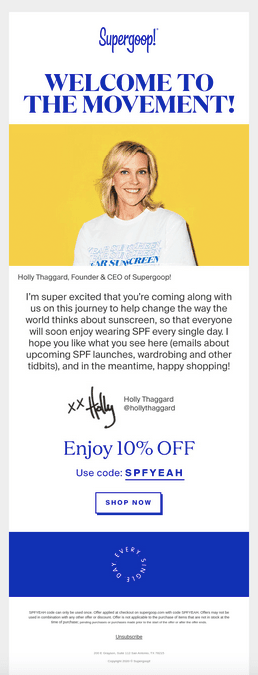 supergoop-welcome-thank-you-email