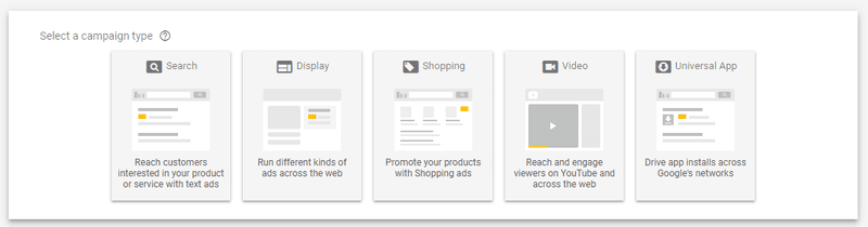 5-differerent-google-ad-campaigns-types