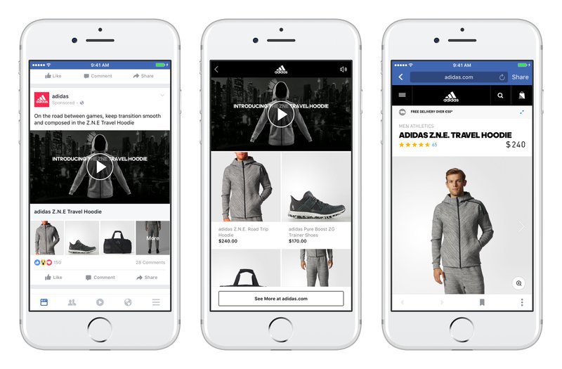 Facebook-collection-ad-adidas-social-ecommerce