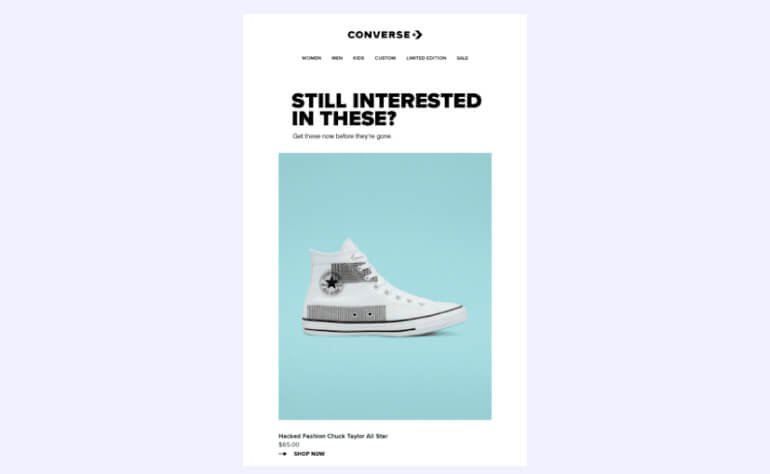 converse-cart-abandonment-email