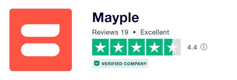 mayple-trustpilot-reviews-score