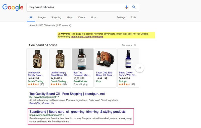 Buy-Beard-Oil-Online-bottom-of-the-funnel-search-result
