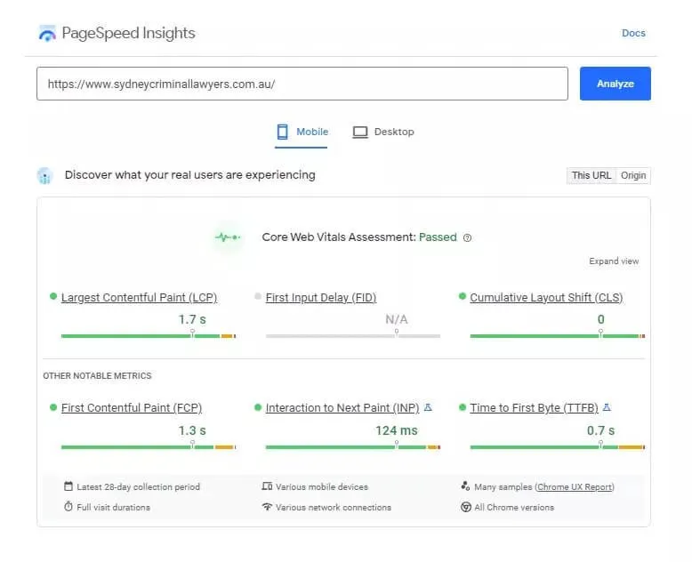 google-ads-landing-page-page-speed-insights