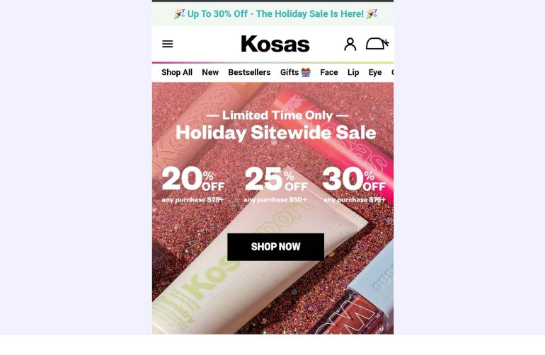 kosas-holiday-wide-sale