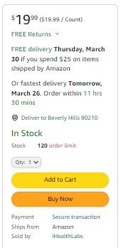 Amazon buy box example