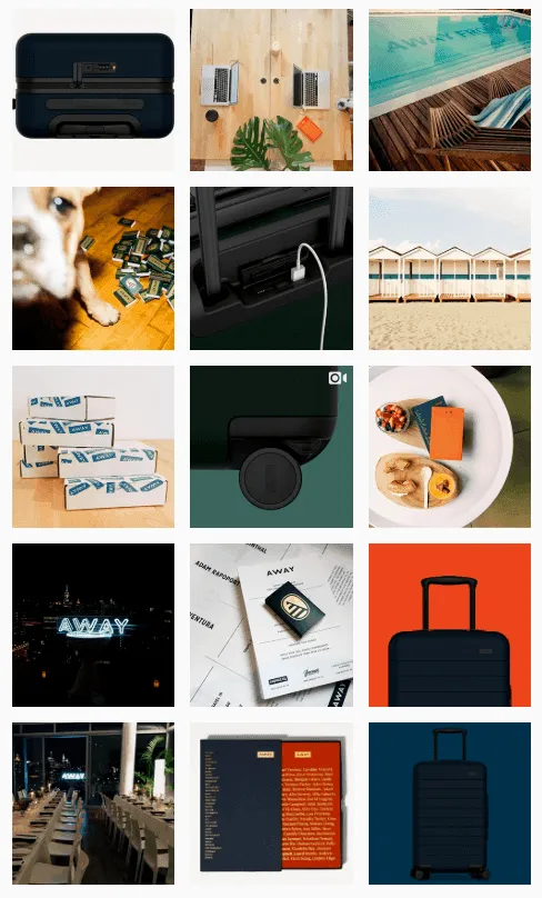 away-travel-brand-instagram