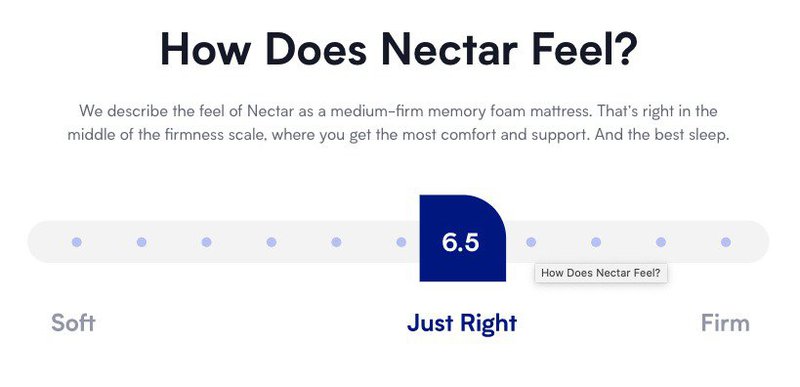 nectar-how-does-the-product-feel-scale