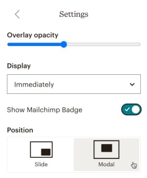 mailchimp-popup-form-settings