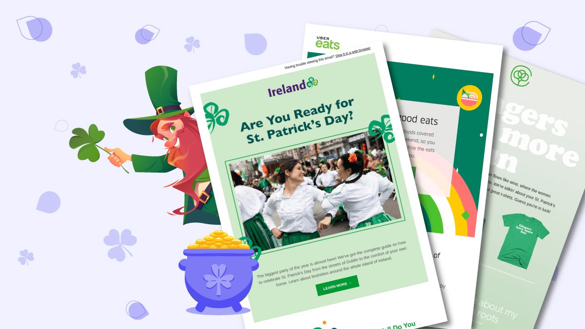 Lucky 100 St Patrick's Day Email Examples + Subject Line Ideas main image