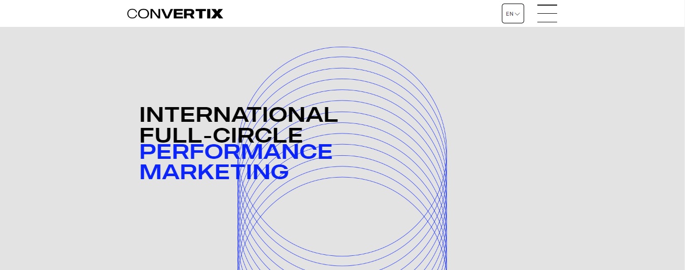 a screen shot of the international full circle performance marketing page