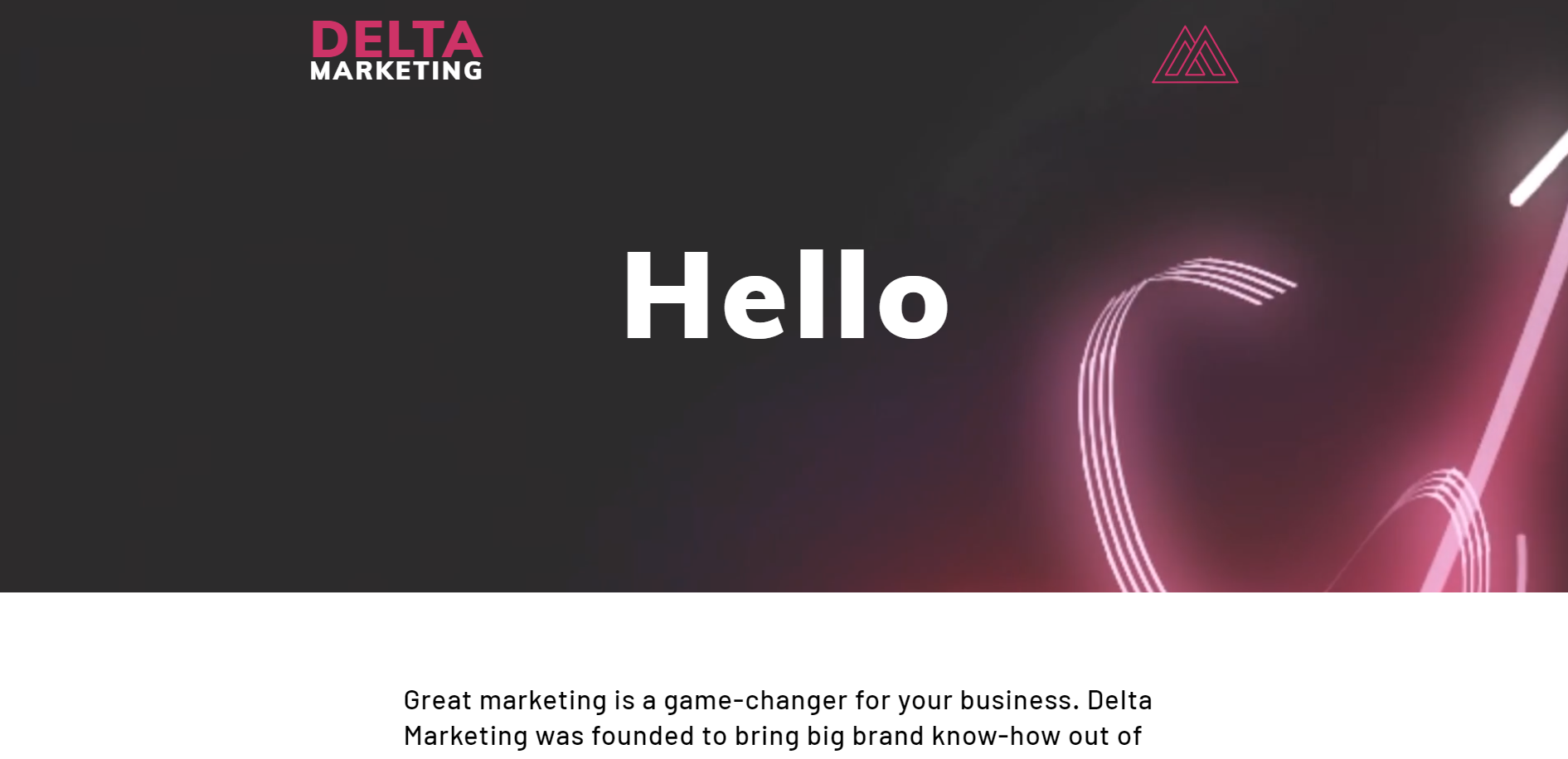 Delta Marketing Website