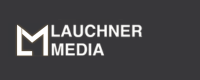 a black and white photo of a logo for a media company
