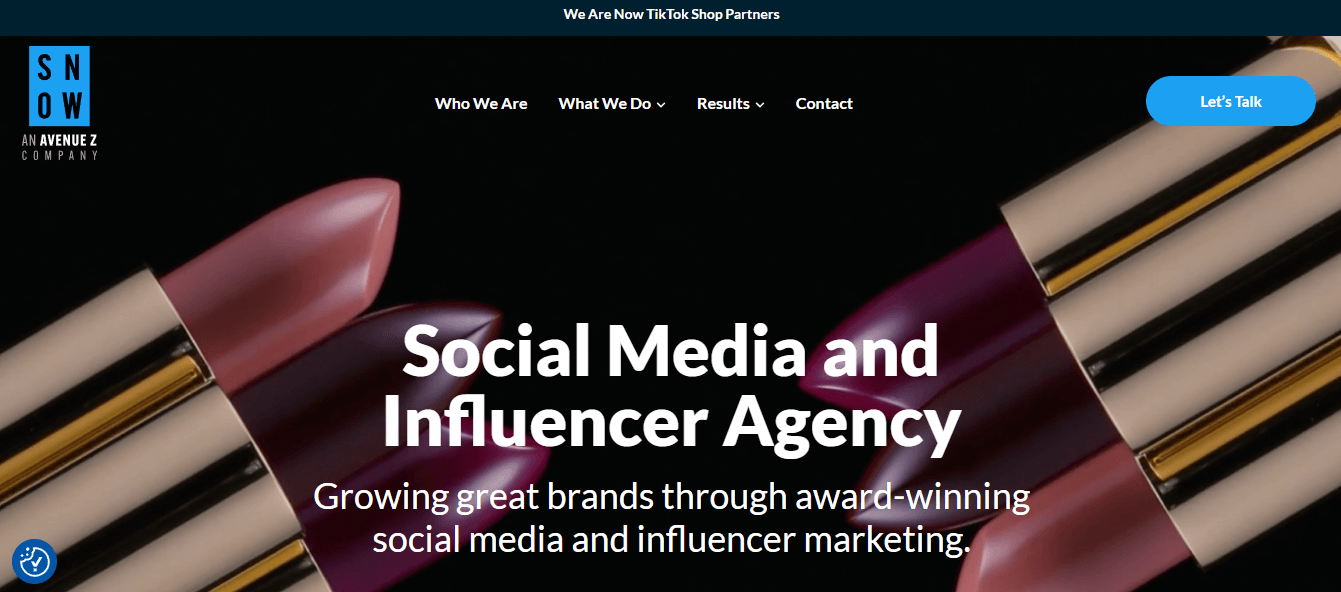 the social media and influence agency website