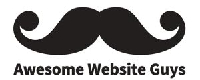 a black moustache with the words awesome website guys