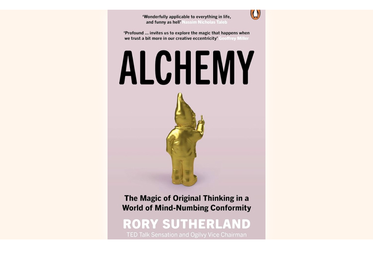 a book cover of alchemy the magic of original thinking in a world of