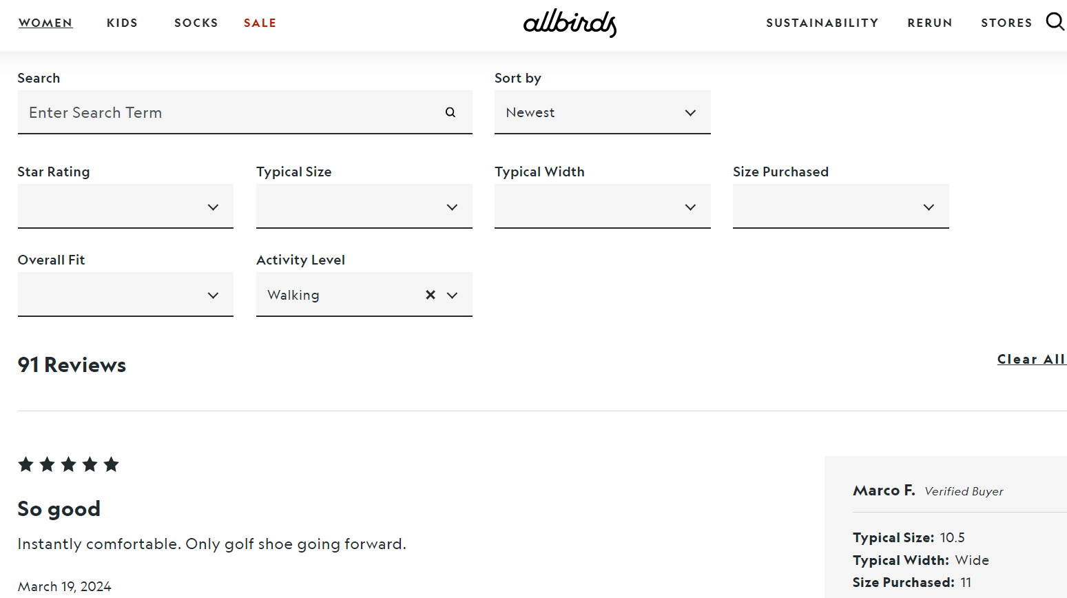 allbirds-product-reviews-example