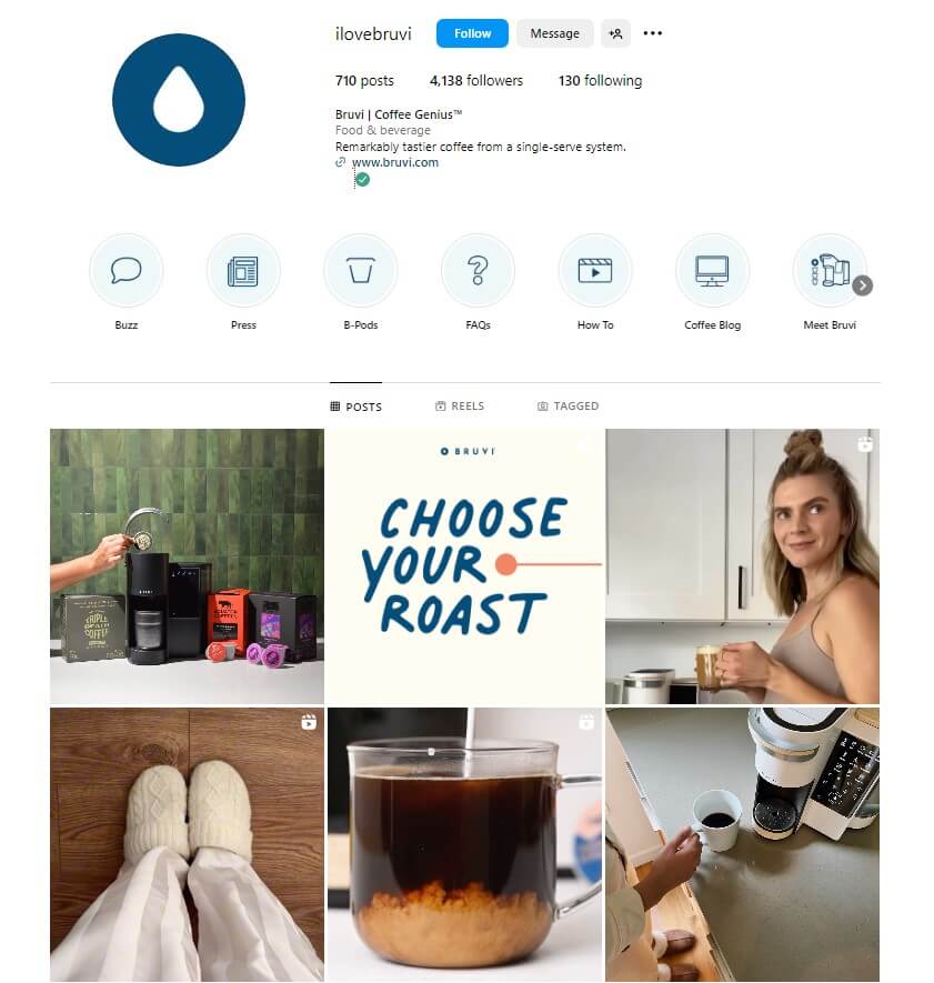 bruvi-coffee-instagram-ecommerce-shopify-example